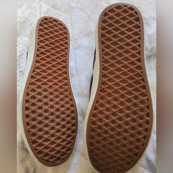 Vans Classic Slip On Blue White Skateboarding Women's Low Top Canvas VN0A33TB9HY - Picture 3 of 4